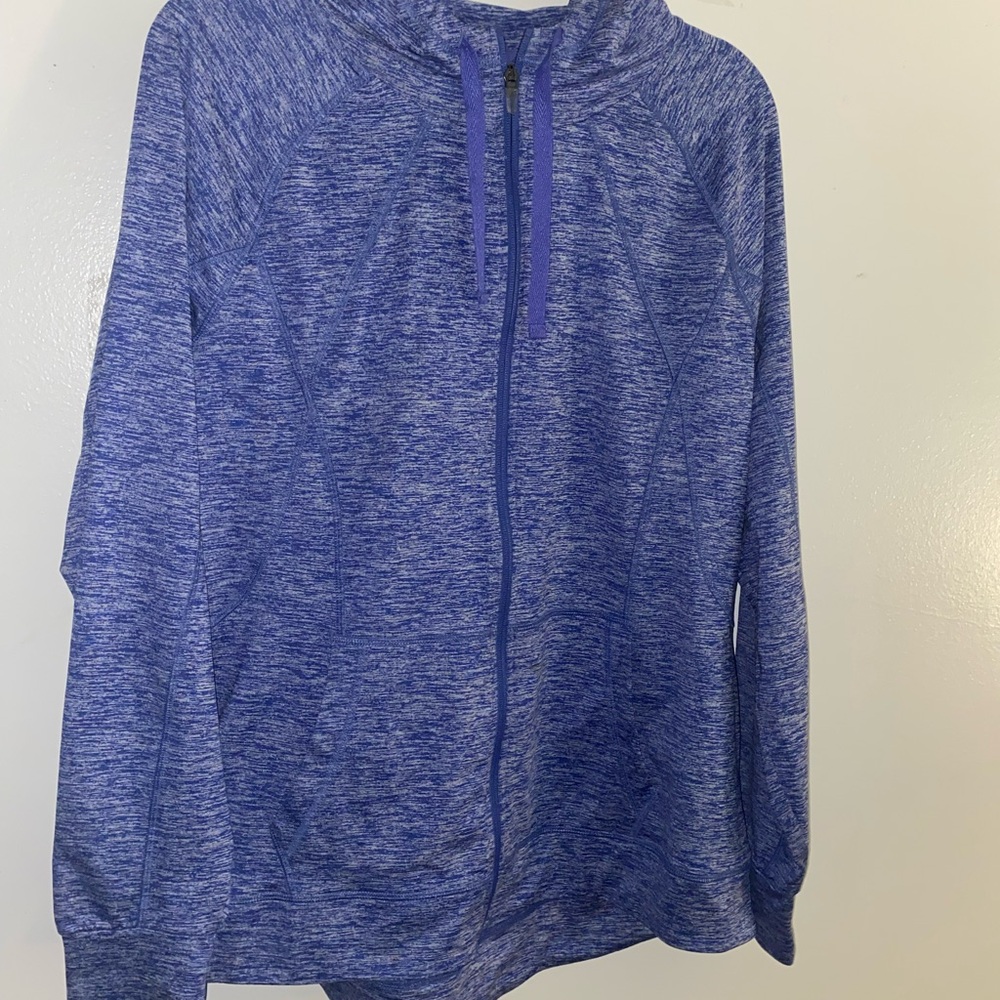Blue Champion Zip-Up Hoodie